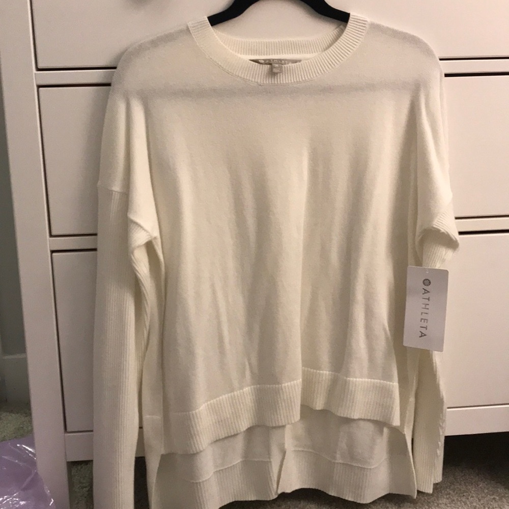 Athleta NWT Cross back sweater